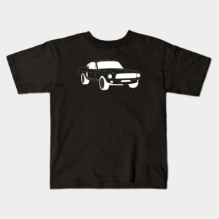 FF Ford Mustang White Outline Kids T-Shirt